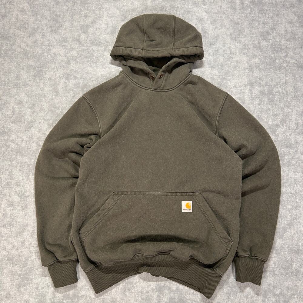 Carhartt Rain Defender Loose fit army green hoodie mens Small Work